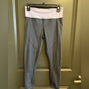 lululemon athletica Gray and Light Purple Leggings